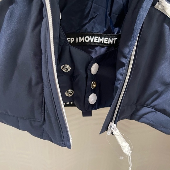 NEW FP free people movement all prepped short parka jacket navy blue NWOT - Picture 8 of 11